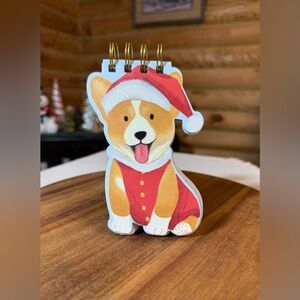 CORGI SANTA Christmas Note pad